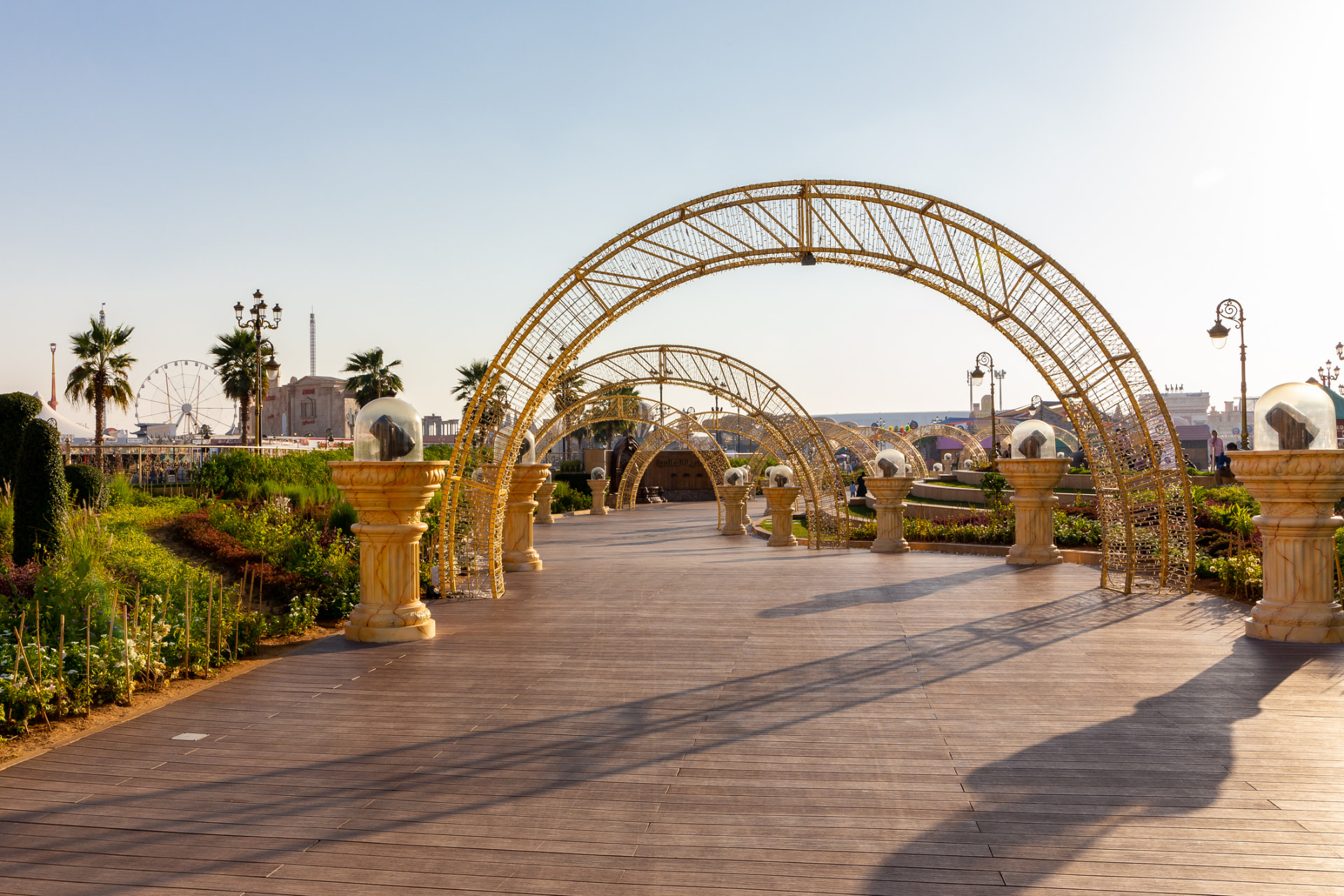 Custom outdoor boardwalk and hardscape installation in Hollywood, FL