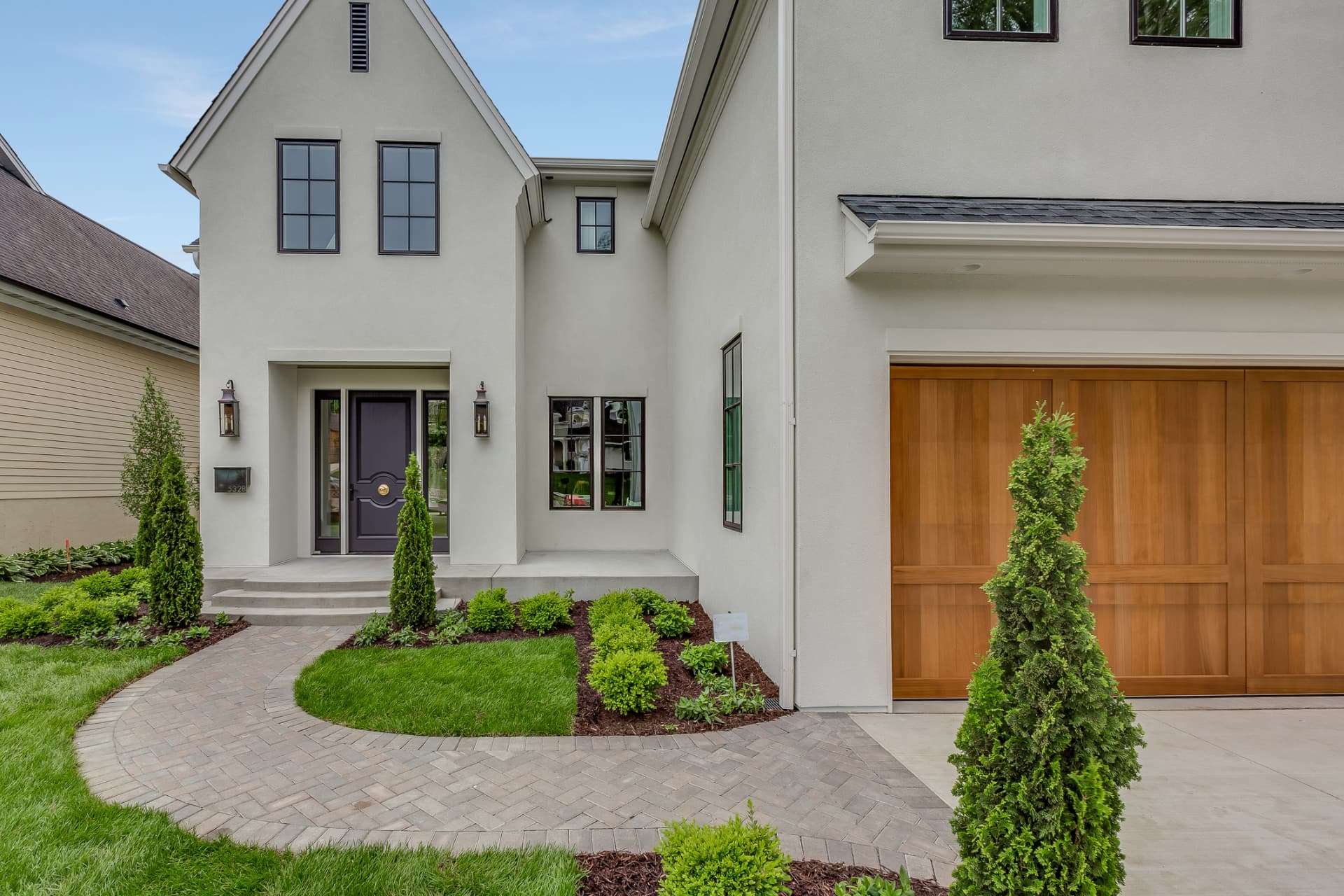 Home exterior renovation with paver walkway in Pinecrest, FL