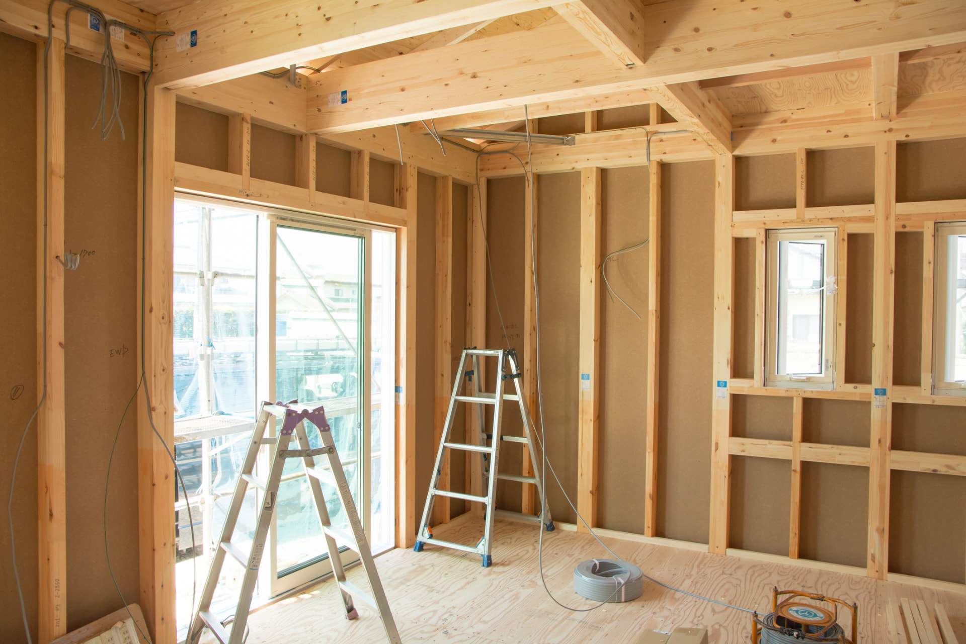 Home addition framing and rough-in work in Edgewater, Miami, FL