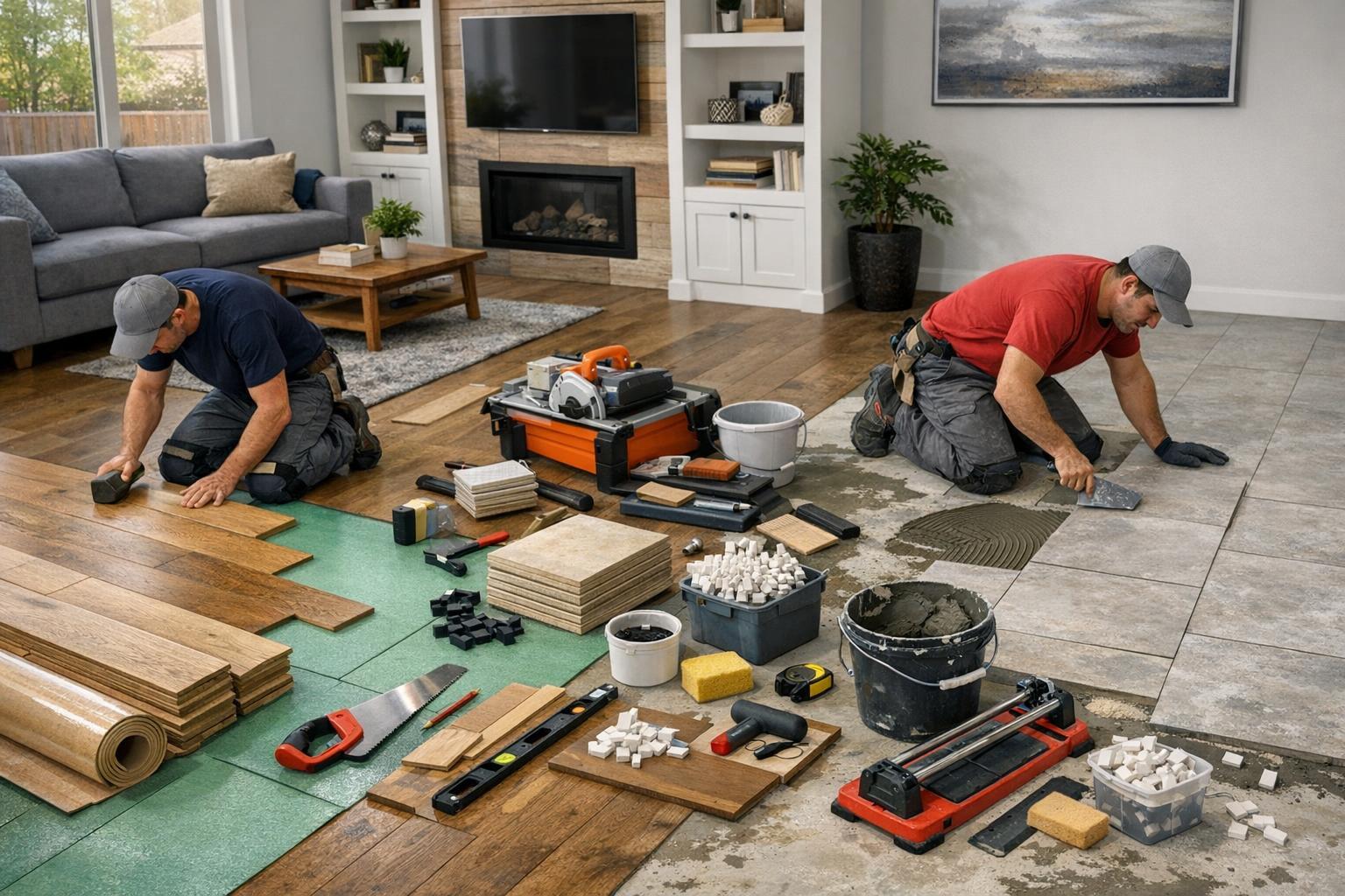 Luxury Vinyl Plank (LVP) Flooring Installation