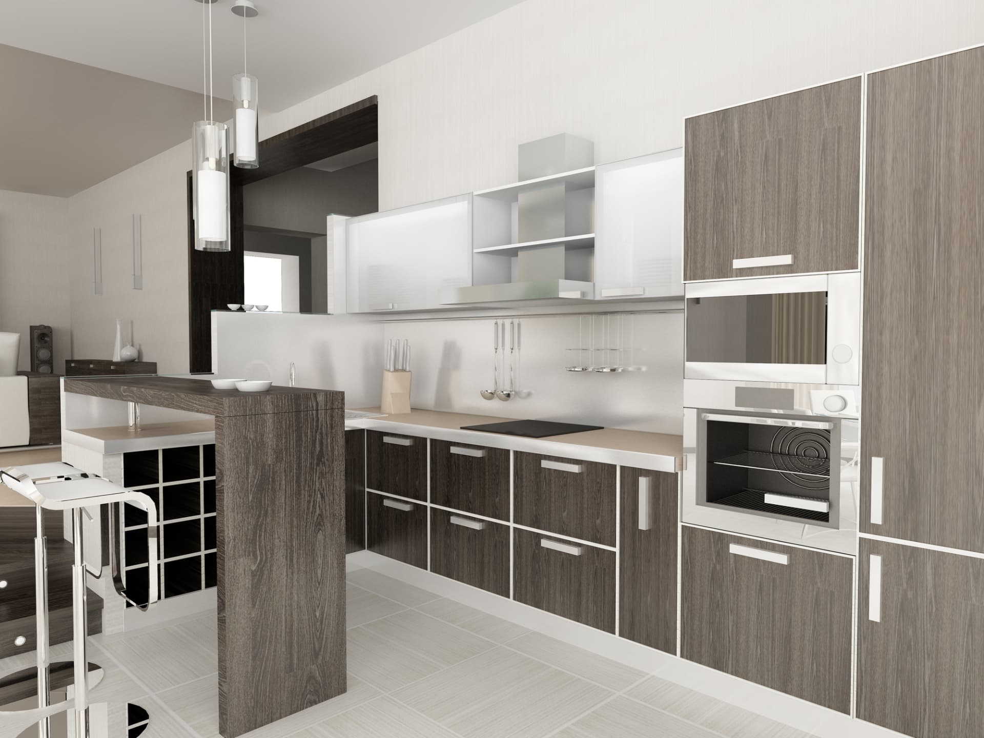 Modern kitchen remodel in Miami Beach, FL