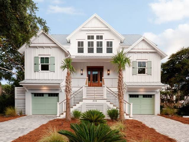 Coastal South Florida custom home with craftsman detailing