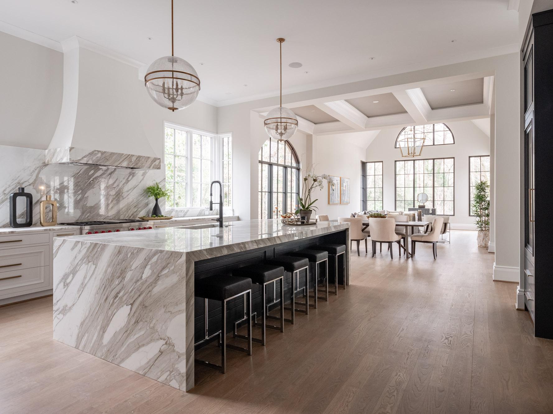 Open-Concept Island Kitchen